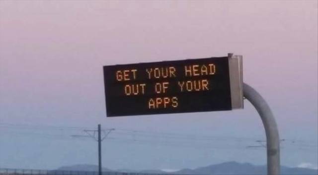 street sign - Get Your Head Out Of Your Apps