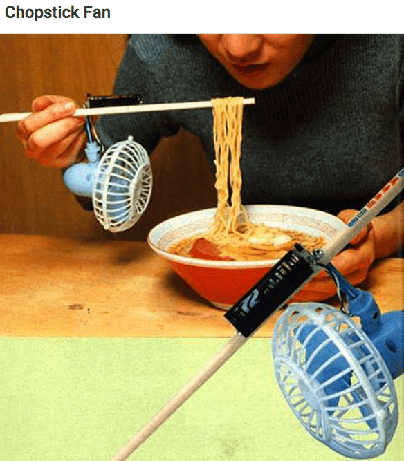japanese innovations - Chopstick Fan We