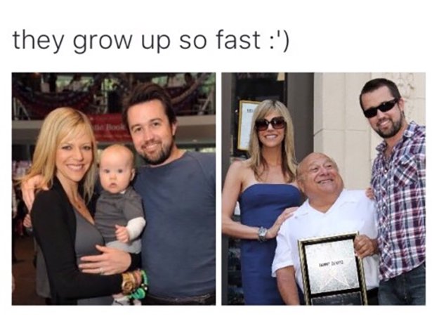 it's always sunny they grow up so fast - they grow up so fast '