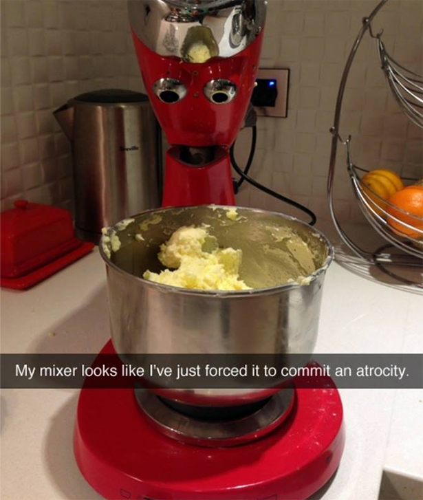 mixer funny - My mixer looks I've just forced it to commit an atrocity