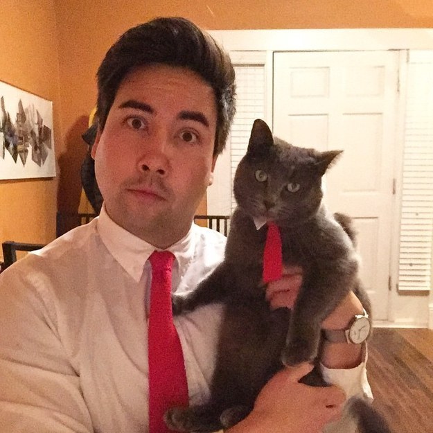 His mother made him and his best friend matching ties.
