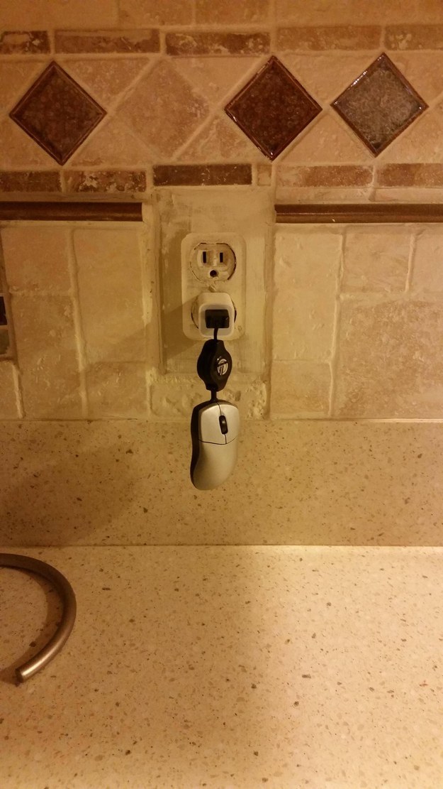 Sooo, this mom thought she needed to charge the mouse. Bless.