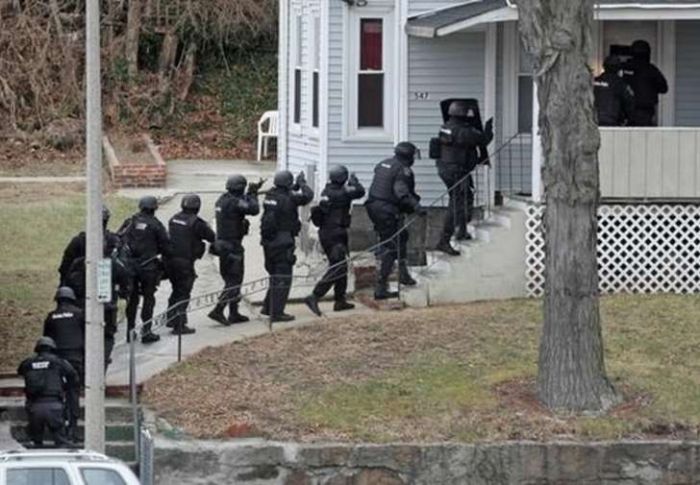 Swat team- Swatting is a situation when someone pranks the police by asking for a fake help and the swat team arrives there to investigate.