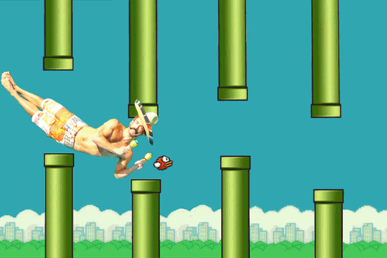 Yeah, this is of my own creation, not flappy bird.....i wish though