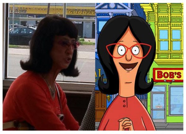 Cartoon Characters And Their Real-life Doppelgangers