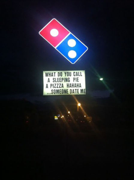 funny domino's pizza - What Do You Call A Sleeping Pie A Pizzza Hahaha ...Someone Date Me