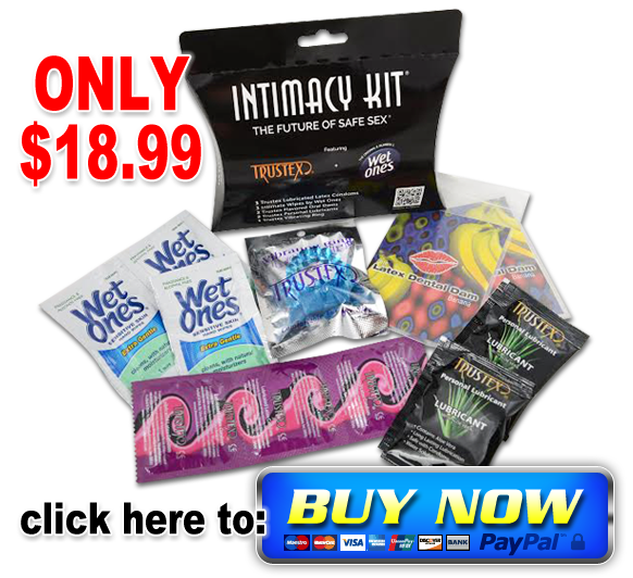 Intimacy Kitâ„¢ Now with Trustex for Â protection & Wet Ones Wipes to clean up before & after sexual activity! Be Safe & Clean!