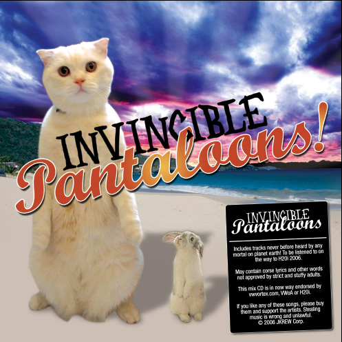 Pantaloons. Endorsed by M.C. Hammer and preferred to cat sweaters 5 to 1. 