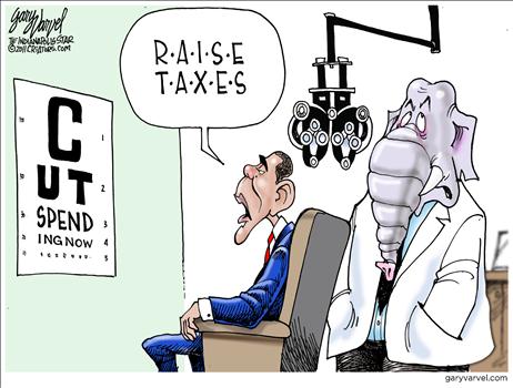 Mash up of Obama cartoons and stuff