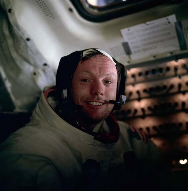1969 - Neil Armstrong right after he walked on the moon.