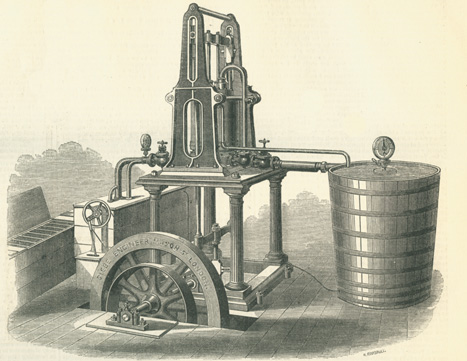 Refrigerator, 1851. Inventor : James Harrison
