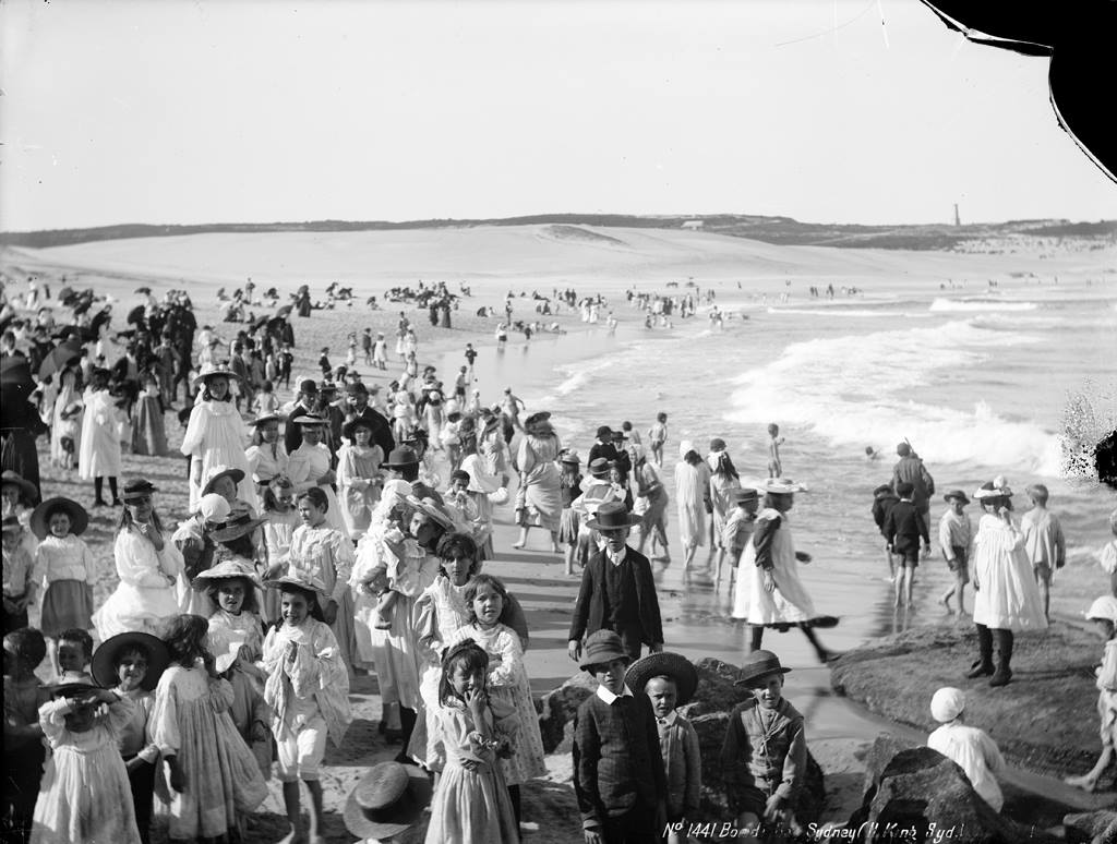 Beach in Australia, 1900