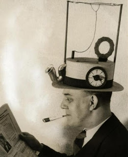 Portable Radio in a Straw Hat, 1931 Portable radio in a straw hat, made by an American inventor,  USA, 1931