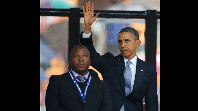 Remember the goofy sign language interpreter at the memorial for the late South African leader? The interpreter, whose gesticulating was quickly outed as a fraud, actually had criminal charges including murder, kidnapping and rape. That man was allowed to stand within four feet of President Obama at the event. In fact, according to a book about the Secret Service, not one of the thousands of people who came to the service held at a packed soccer stadium was put through a magnetometer, had their bags checked or subjected to a pat down, even though several world leaders were in attendance.