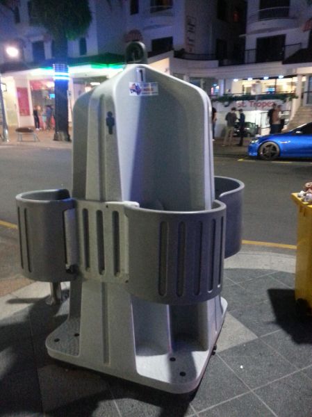 New outdoor urinal design