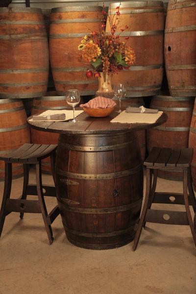 wine barrel creativity wine barrel table diy