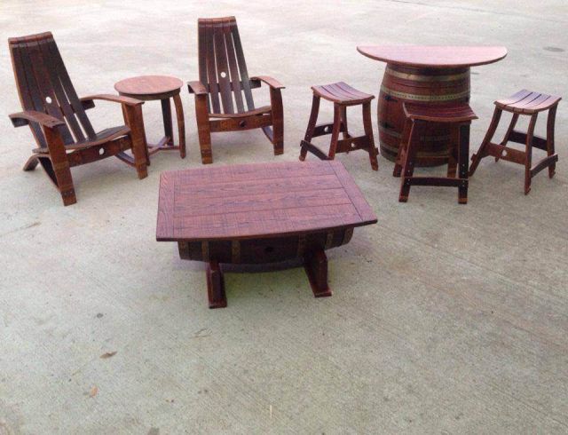 wine barrel creativity chair