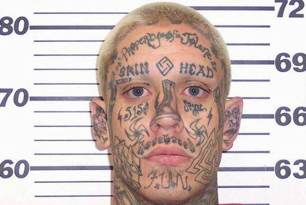 Creepy Face Tattoo Mugshots