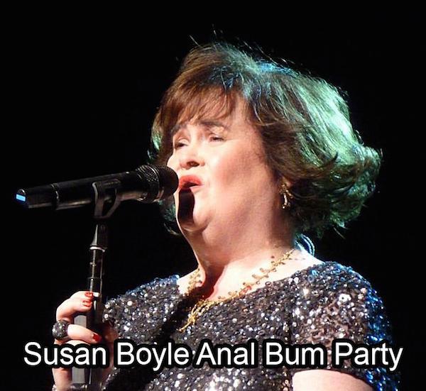 #SusansAlbumParty

The management team for Susan Boyle probably thought a hashtag was all they needed to remind everyone of the angelic voice that went viral back in 2009 thanks to the TV show Briatains Got Talent.

But it appeared no one bothered to look at it typed out.