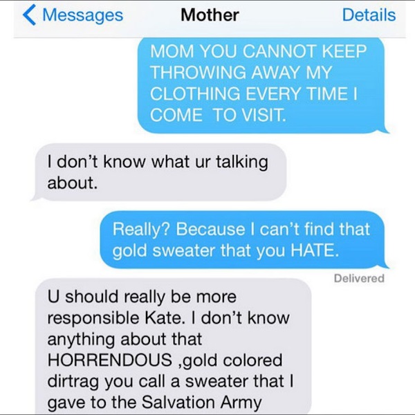 clueless mom text meme -