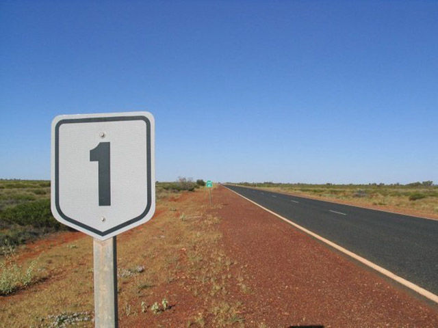The 14,500-kilometre-long (9,000 miles) Highway 1 is the world’s longest national highway. If you drove 10 hours a day, averaging 100 kilometres per hour, it would take at least two weeks to circumnavigate Australia.