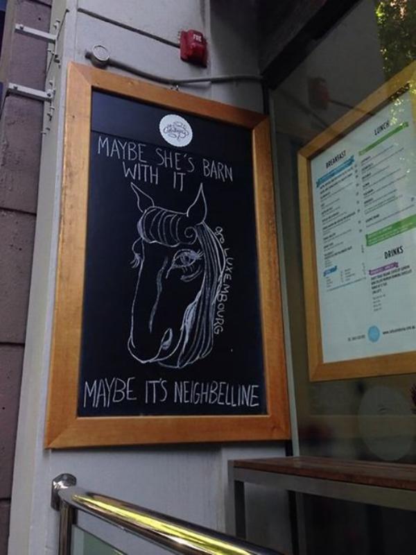 pun signage - Maybe She'S Barn Dpres Uxembourg Maybe Its Neighbelline