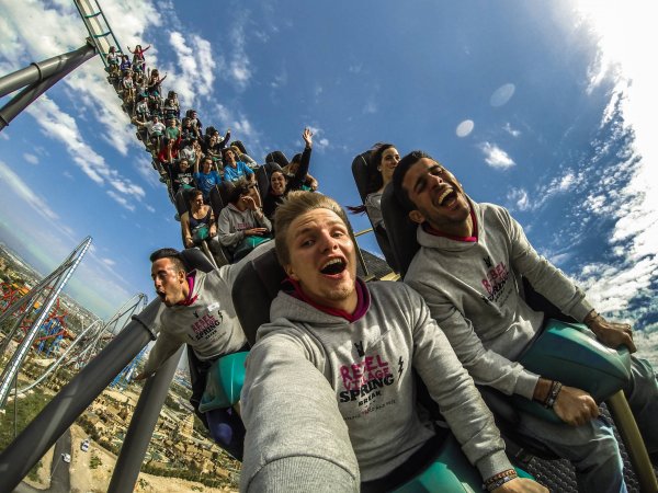 roller coaster selfie