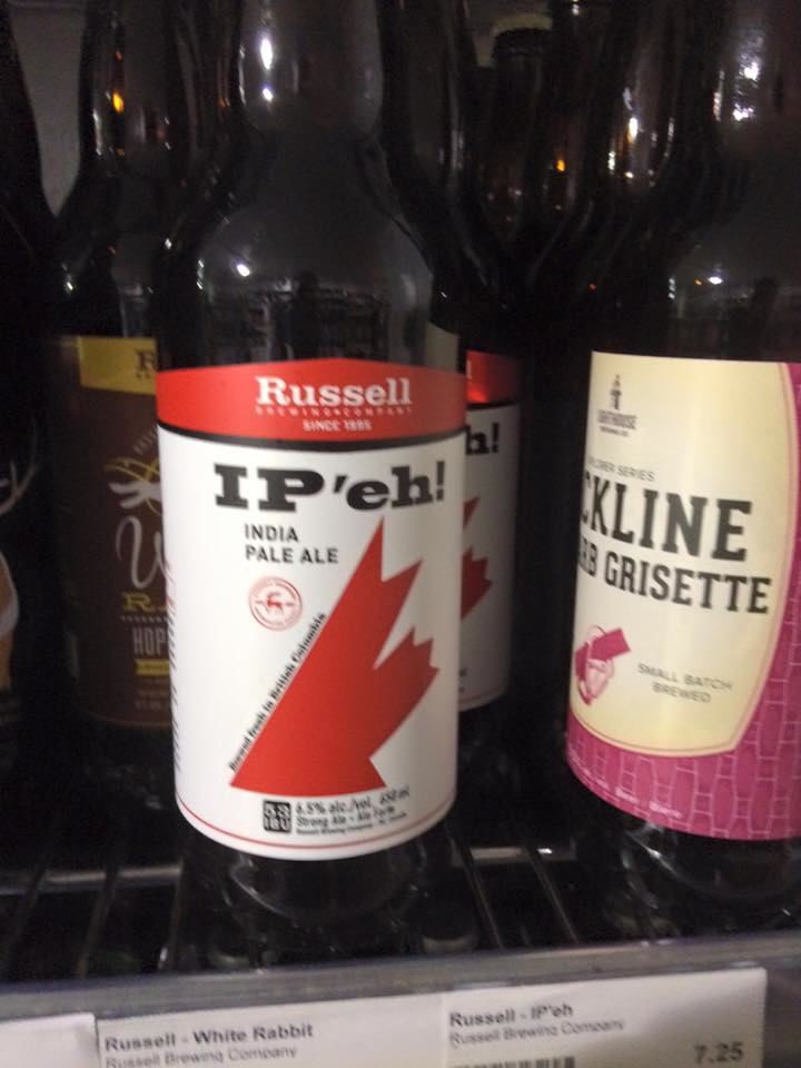glass bottle - Russell Siner IPleh! India Pale Ale Kline B Grisette to its & Sale Russell Poh Russell White Rabbit sol Coman 7.25