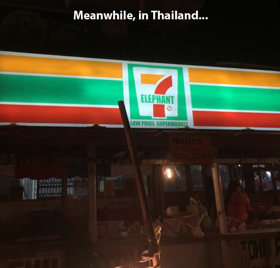 Meanwhile, in Thailand... Elephant Low Price Supermarket