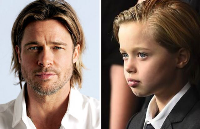 Shiloh is Brad Pitt’s mini-me.