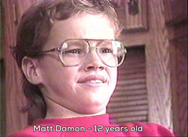 matt damon age 12 - Matt Damon 12 years old