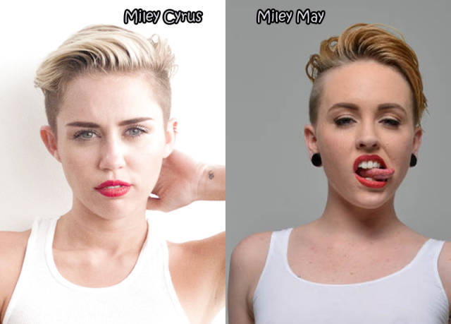 celebritylookalikes porn - Miley Cyrus Miley May
