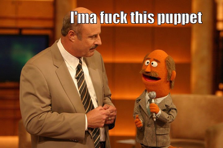Phil and the puppet