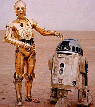 3CPO and R2D2 - Star Wars 1977