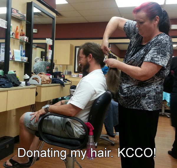 barber - Donating my hair. Kcco!