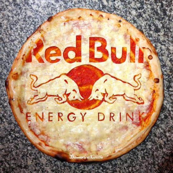 red bull pizza - Red Bull Energy Drink Domenico Grolla