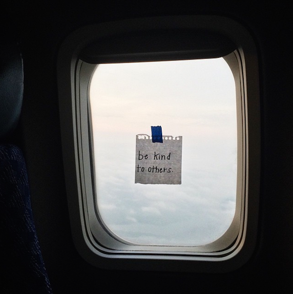 Flight Attendant Leaves Notes of Encouragement For Her Passengers