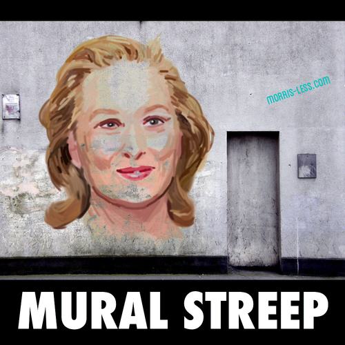 pun head - MorrisLess.Com Mural Streep