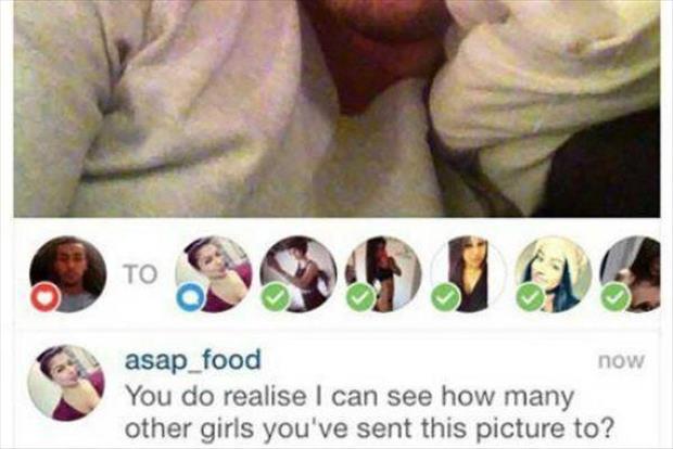 lost all my hoes - asap_food now You do realise I can see how many other girls you've sent this picture to?