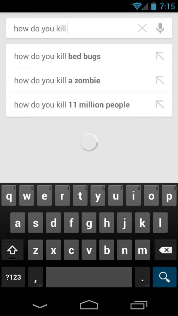 android add exchange - how do you kill X & how do you kill bed bugs 7 7 how do you kill a zombie 7 how do you kill 11 million people 2 3 4 5 6 7 90 a wertyuiop b N 2123, ?123