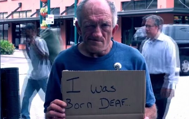 man - I was Born Deaf..