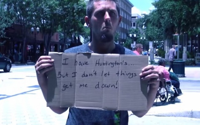 protest - L E . I have Huntington's... But I don't let things at get me down!