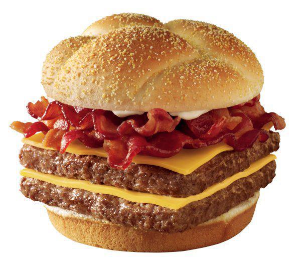 5. Wendy’s Baconator Double, 930 Calories
The sandwich has enough meat to slow down even Ron Swanson, so it’s not surprising that it’s running up the middle of the list.