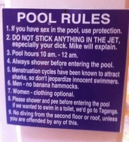 Possibly the 12 Coolest Set Of Rules I Wouldn't Mind Obeying