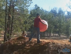fail gifs - running into someone with a swiss ball gif - . gitricic