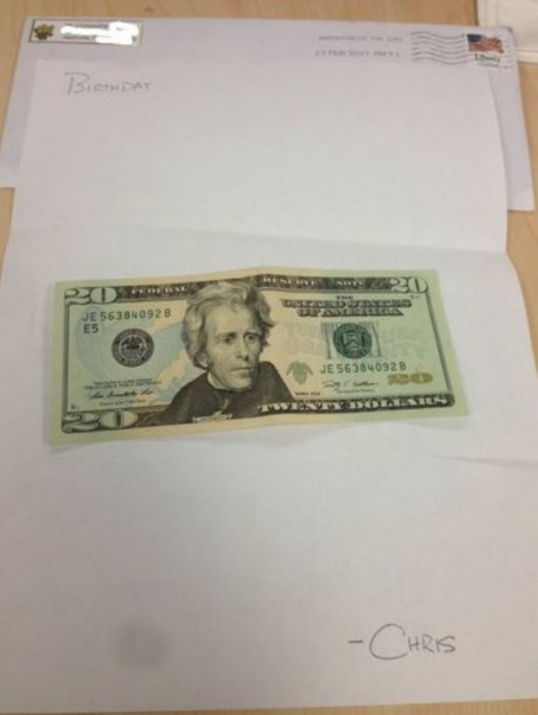 front and back of 20 dollar bill - Birthday L Etreers Ve 563840928 E5 Je 56384092B Doze Chris