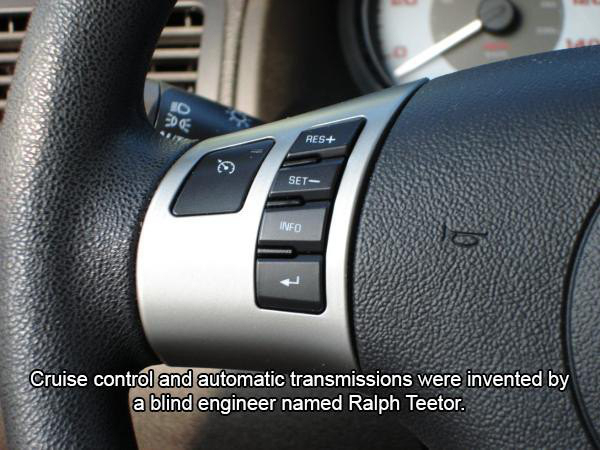 fact 2009 pontiac g5 cruise control - Res Set Info Cruise control and automatic transmissions were invented by a blind engineer named Ralph Teetor.