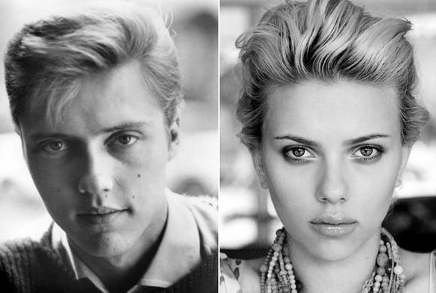 Christopher Walken and Scarlett Johansson.