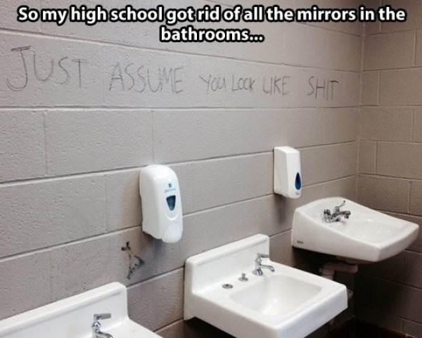15 Things You Will Only Find in Your School's Bathroom