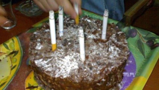 cigarettes as candles